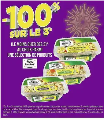 Sélection de produits pierre martinet