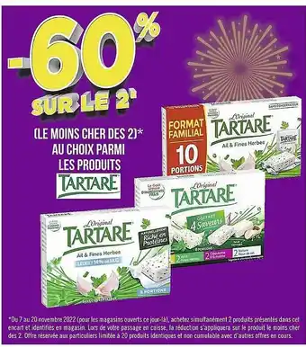 Casino Supermarchés Les produits tartare offre