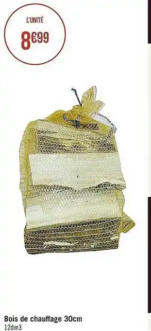 Bois de chauffage 30 cm