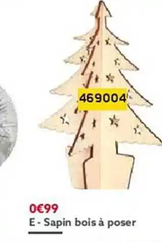 Gifi Sapin bois à poser offre