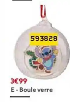 Gifi Boule verre offre