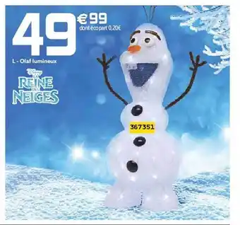 Gifi Olaf lumineux offre