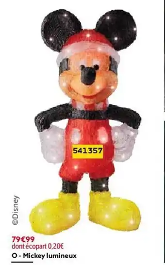Gifi Mickey lumineux offre