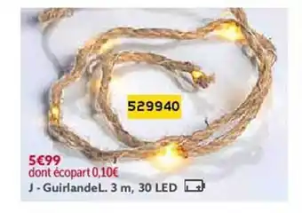 Gifi Guirlande l.3 m, 30 led offre