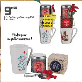 Gifi Coffret goûter mug xxl au choix offre
