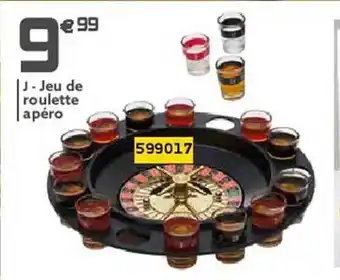 Gifi Jeu de roulette apéro offre