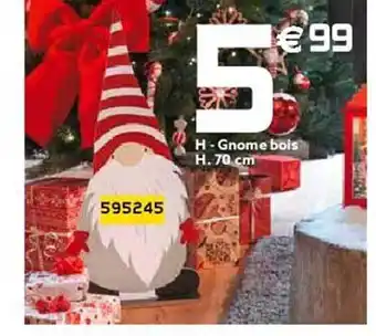 Gifi Gnome bois h.70 cm offre