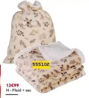 Gifi Plaid + sac offre