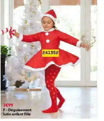 Déguisement lutin enfant fille