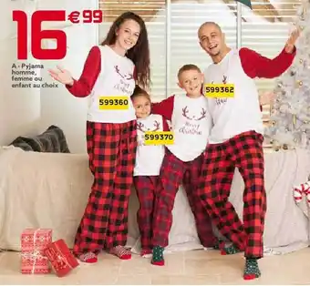 GiFi Pyjama homme, femme ou enfant offre
