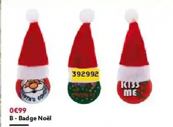 Gifi Badge noël offre