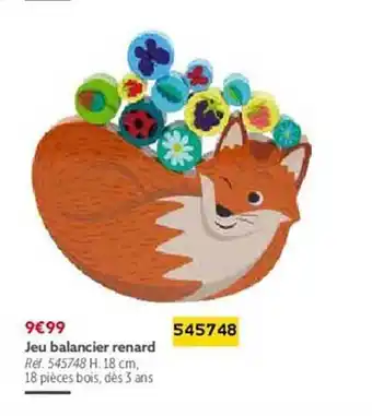 Gifi Jeu balancier renard offre