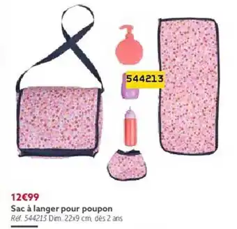 Gifi Sac à langer pour poupon offre