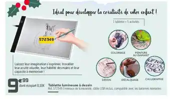 Gifi Tablette lumineuse à dessin offre