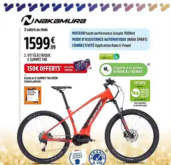 Intersport Vtt électrique e summit 740 nakamura offre
