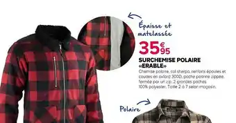 Surchemise polaire «erable»