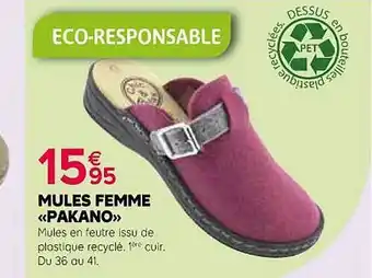 Mules femme «pakano»