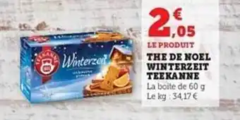 U Express Thé de noël winterzeit teekanne offre