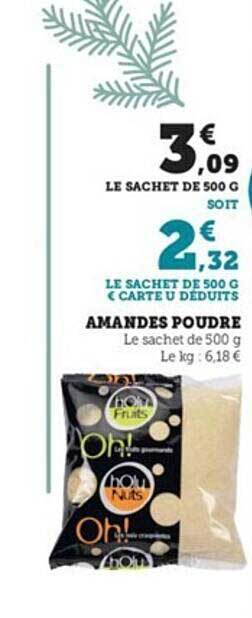 U Express Amandes poudre offre