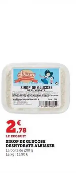 U Express Sirop de glucose déshydrate albisser offre