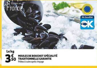Auchan Moules de bouchot spécialité traditionnelle garantie offre