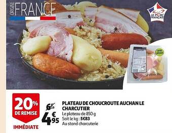 Auchan Plateau de choucroute auchan le charcutier offre