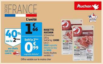 Auchan Rosette auchan offre