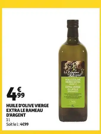 Auchan Huile d'olive vierge extra le rameau d'argent offre