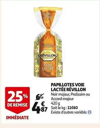 Auchan Papillotes voie lactée révillon offre