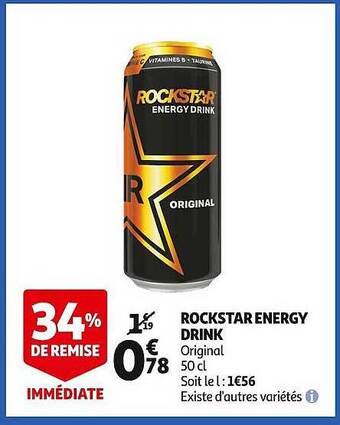 Auchan Rockstar energy drink offre