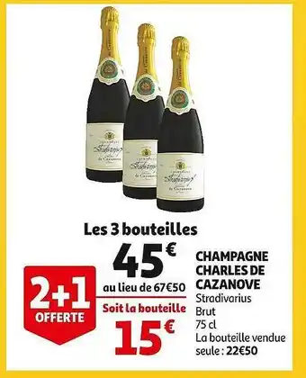 Champagne charles de cazanove stradivarius brut