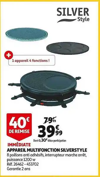 Auchan Appareil multifonction silverstyle offre