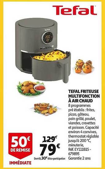 Auchan Tefal friteuse multifonction à air chaud offre