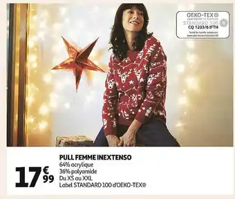 Auchan Pull femme inextenso offre