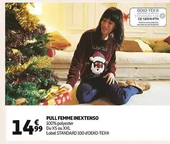 Auchan Pull femme inextenso offre