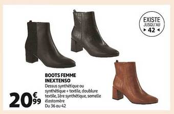 Auchan Boots femme inextenso offre