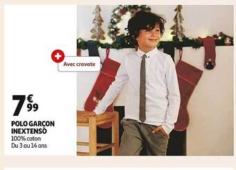 Auchan Polo garçon inextenso offre