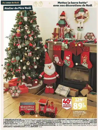 Auchan Sapin artificiel pvc h.180 cm actuel offre