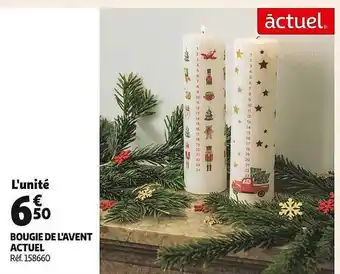 Auchan Bougie de l'avent actuel offre