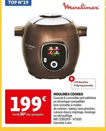 Auchan Moulinex cookeo offre