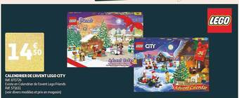 Auchan Calendrier de l'avent lego city offre