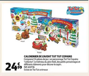 Auchan Calendrier de l'avent tut tut copains offre