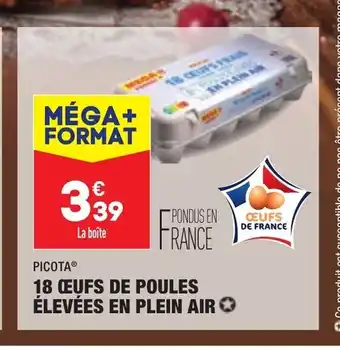ALDI 18 Oeufs De Poules Elevees En Plein Air offre