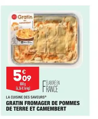 ALDI Gratin Fromager De Pommes De Terre Et Camembert offre