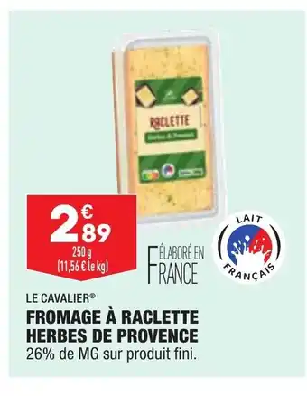 ALDI Fromage A Raclette Herbes De Provence offre