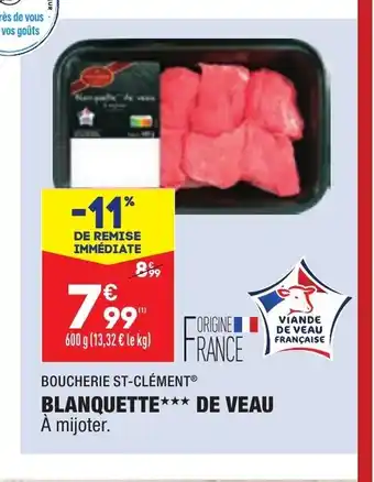 ALDI Blanquette De Veau offre