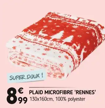 L'incroyable Plaid microfibre 'rennes' offre