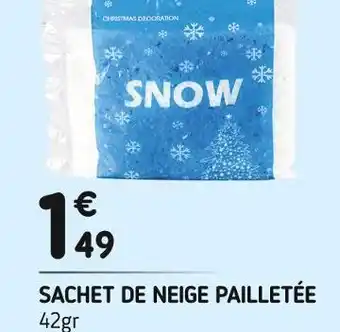 L'incroyable Sachet de neige pailletée offre