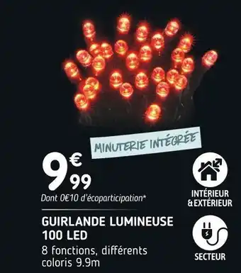 Guirlande lumineuse 100 led