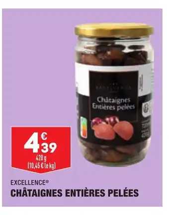 ALDI Chataignes Entieres Pelees offre